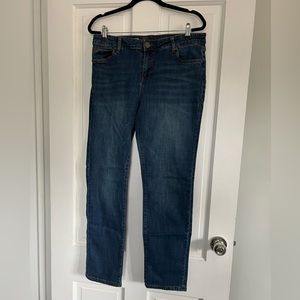 Kut From the Kloth Katy Boyfriend jeans, size 12, mid-rise